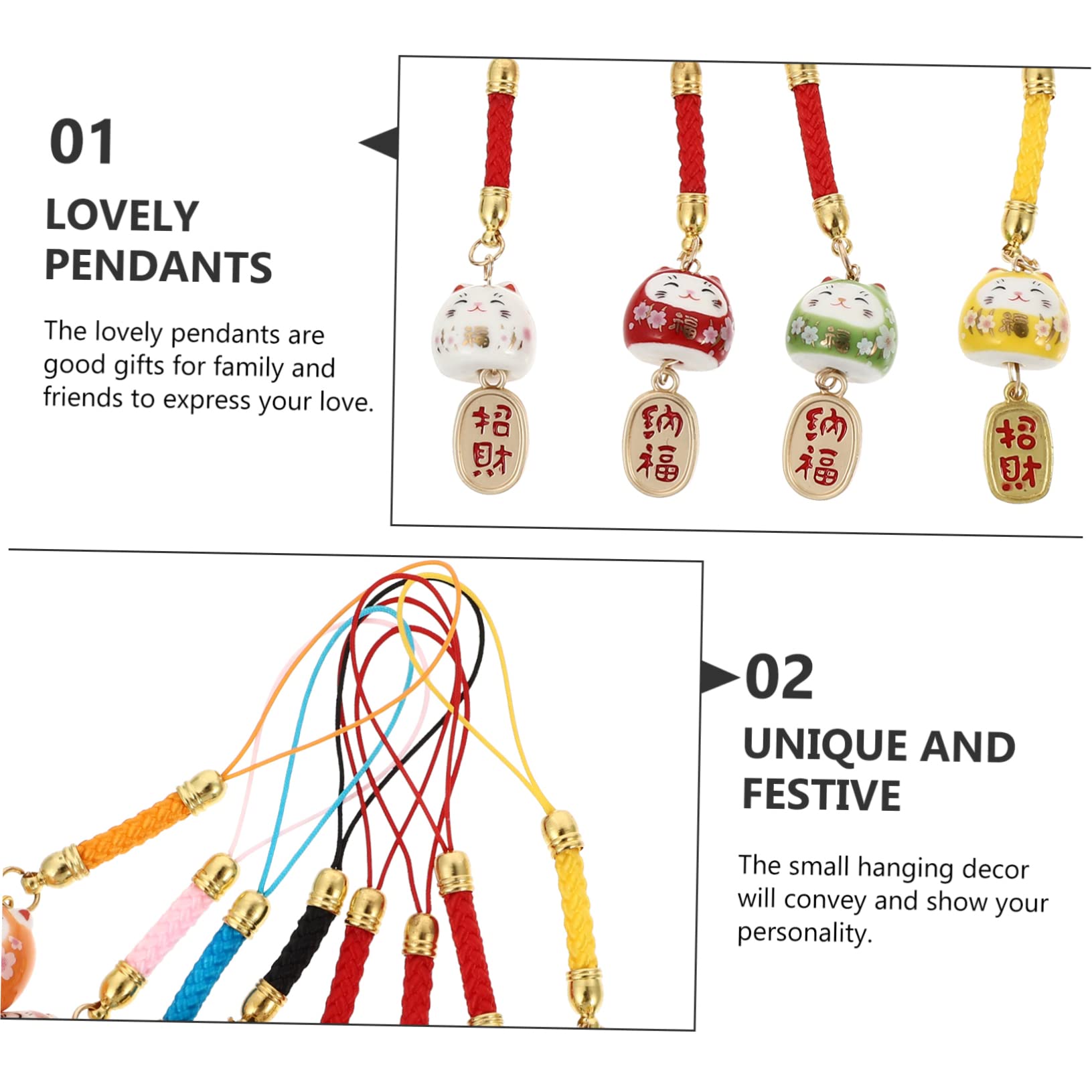 OSALADI 24 Piezas colgante decoración hermosa cadena de teléfono cordón de cadena de teléfono cordones para llaves cordón de teléfono cadena de telefonos moviles cordón para teléfono móvil