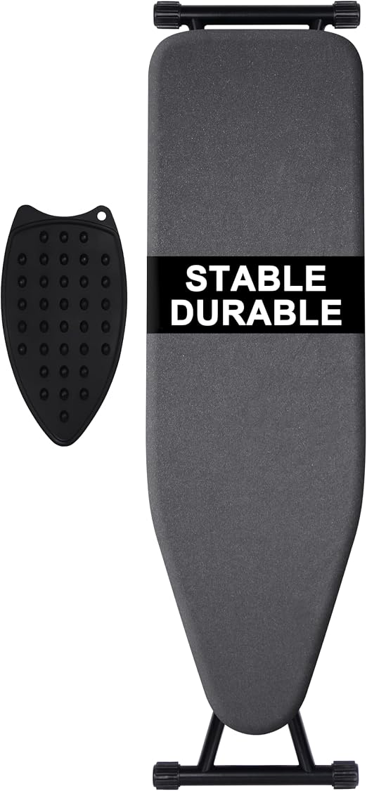 Ironing Board-Foldable Adjustable Height Iron Board with Heat-Resistant Cover - Lightweight and Durable for Home Use