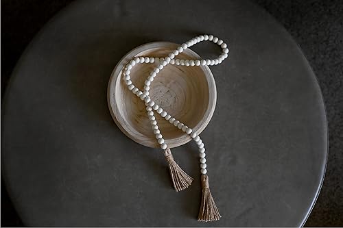 Miniatura 2 de Rool Cuenco decorativo para llaves para mesa de entrada, cuencos de madera para decoración de mesa auxiliar, decoración moderna de granja para sala