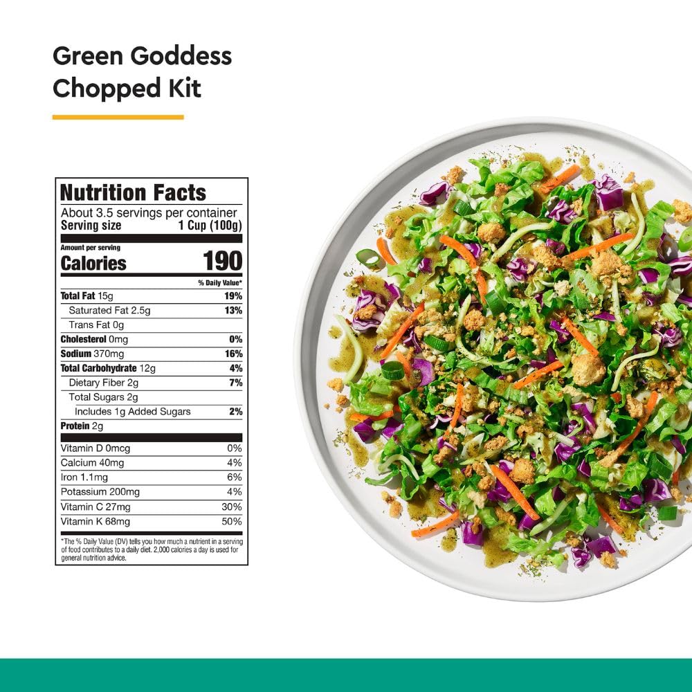 Amazon.com: Taylor Farms Green Goddess Chopped Salad Kit 10oz : Everything  Else