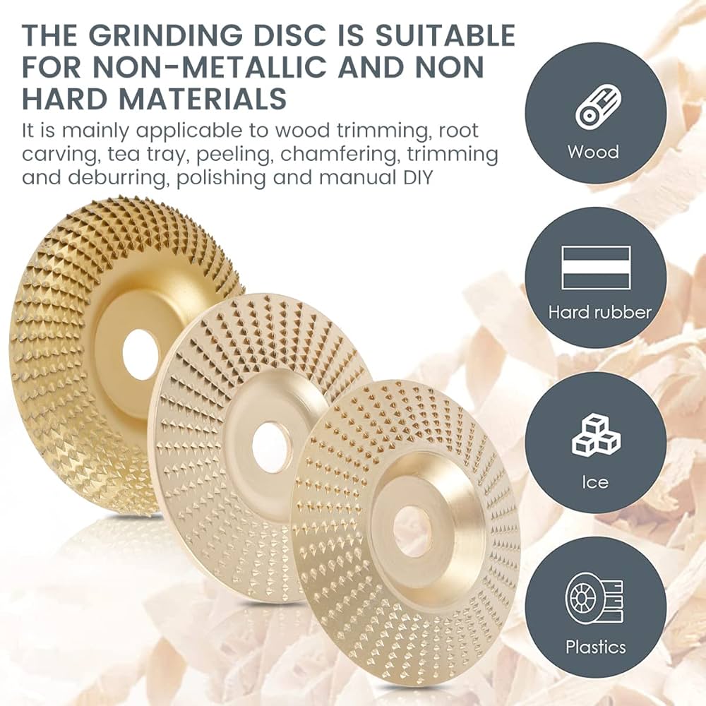 Amazon | ZBabyXinDZ_JP 3pcs 木工用アングルグラインダー研磨