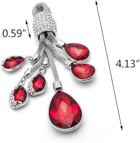 Miniatura 10 de Xotic Tech - Llavero de cristal brillante con forma de gota de agua, accesorios de decoración, ajuste universal