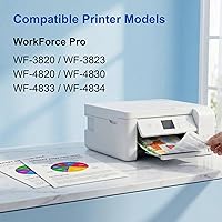 Vista 2 de Recambio de cartucho de tinta 822XL para cartuchos de tinta Epson 822XL Paquete combinado para 822 XL última tinta de impresora de chip para usar