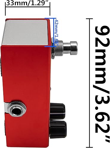 Miniatura 6 de Mini pedal de efectos de guitarra eléctrica, carcasa de metal, adaptador de CC de 9 V, True Bypass para kit de guitarra eléctrica múltiple (coro