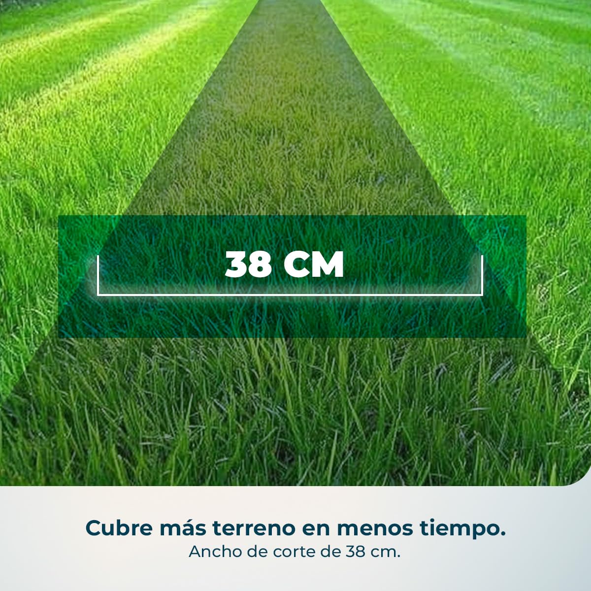 Cecotec Cortacésped de Batería sin Cable Terrenator E3 Liberty Z Plus. Motor sin Escobillas Brushless, Funciona 2 Baterías 21V 4Ah, Cambio Altura Sistema Z-Tech, Ancho 38cm, Depósito 40L