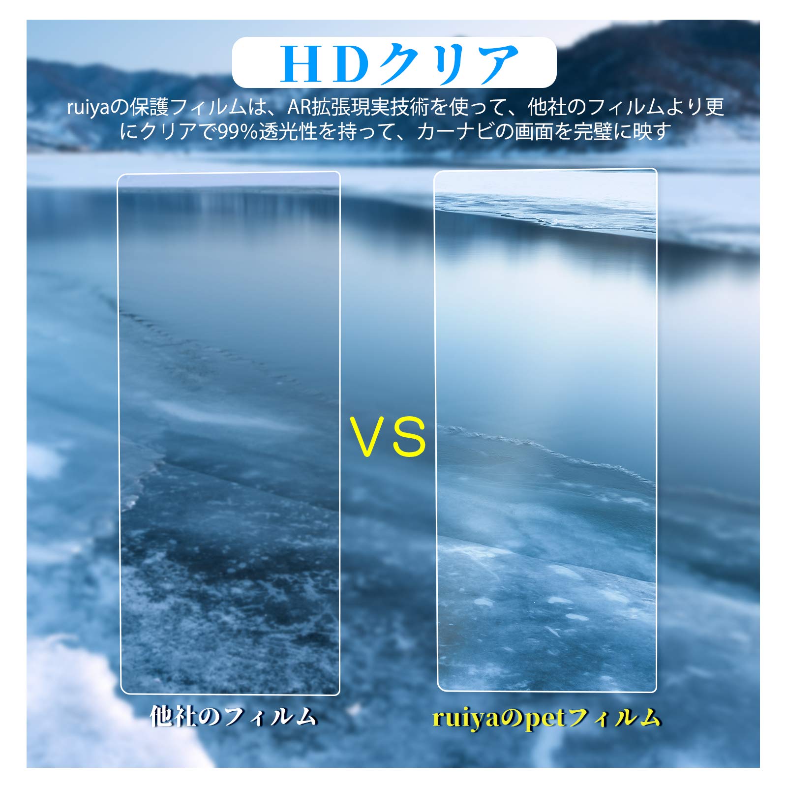 Amazon.co.jp: ruiya PET製フィルム 新型 トヨタ 12.1インチ 後
