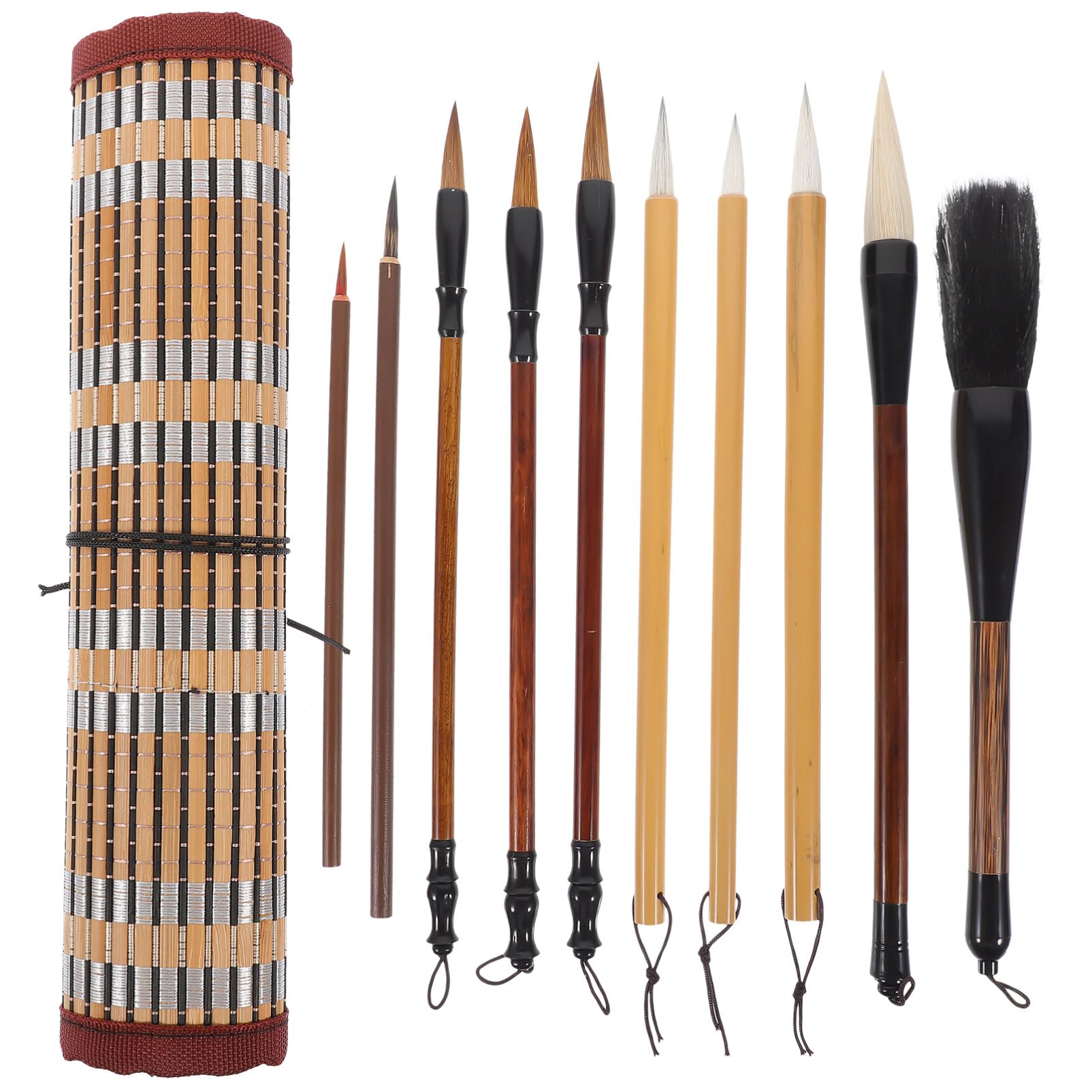 Chinesisches Kalligrafie Pinsel Satz aus Wolle für Traditionelle Kalligrafie und Zeichnung Bürstenset für Anfänger und Formelle Zeremonien