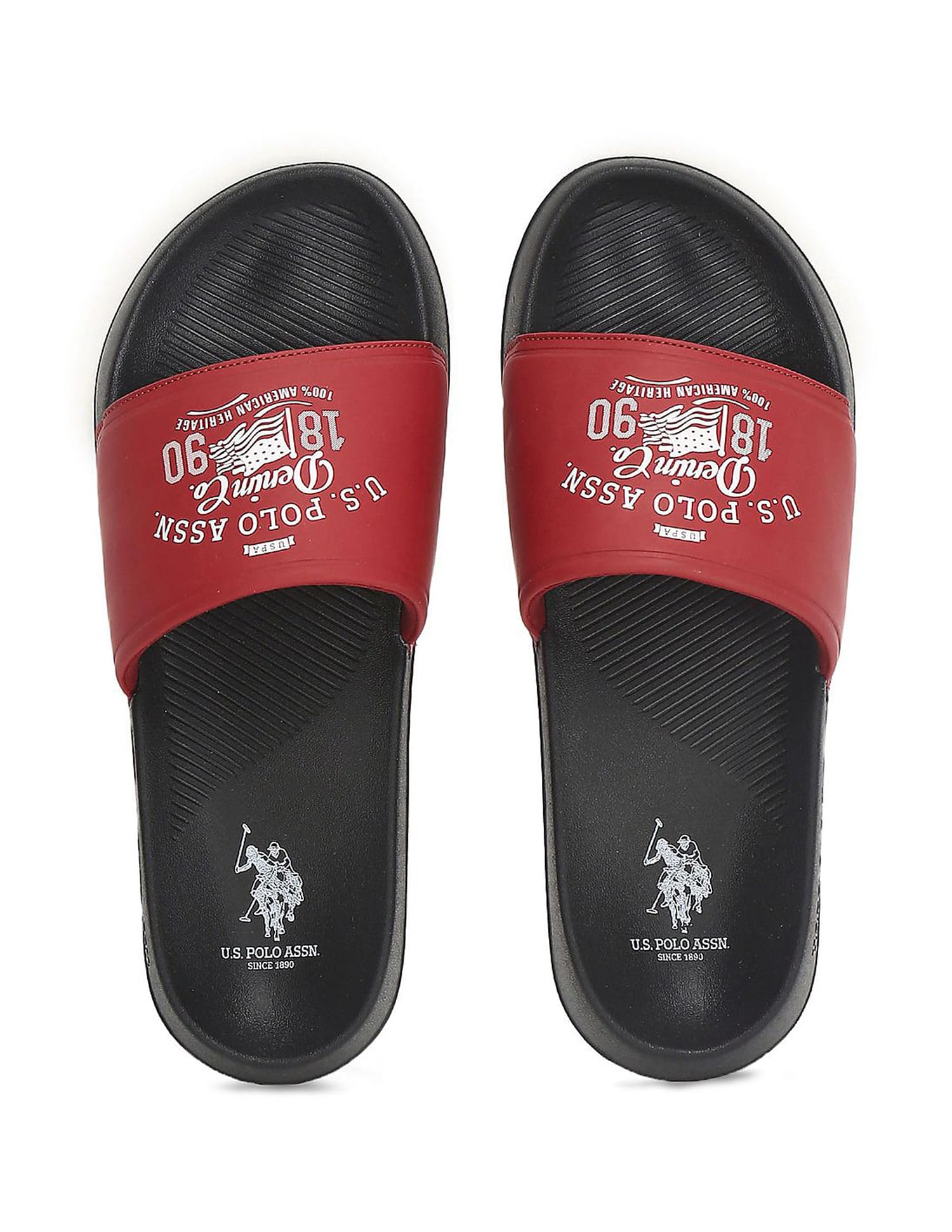 U.S. POLO ASSN. Mens TOPLIN 5.0 Red Sliders - (UK6) (UK7) (2FD24801R05) (B0DG913QNQ) Amazon Price History, Amazon Price Tracker