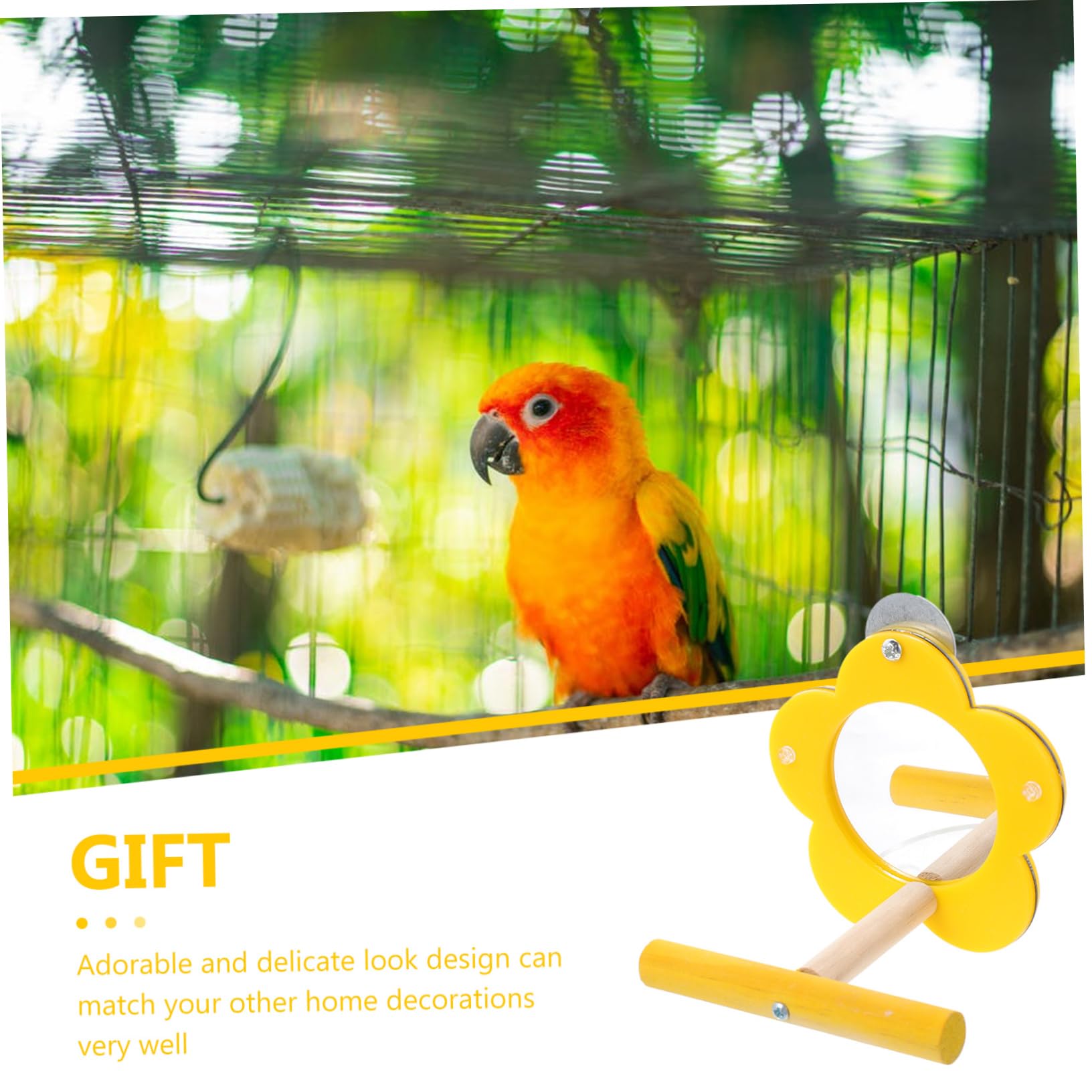 minkissy 5piezas Percha para Aves Juguete Resistente para Accesorio De Entretenimiento Jaulas De Pájaro Chic