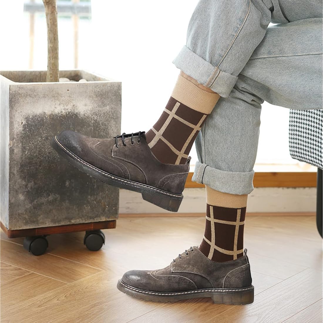 フラワーオブライフ Guidi 210 バイソンレザー(ミドル丈)ブーツ