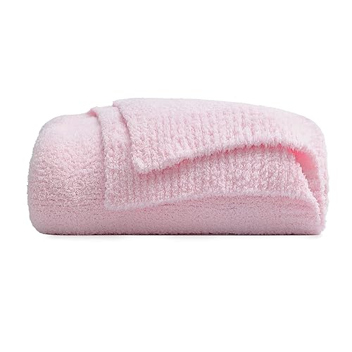 bearberry Super Soft Fluffy Throw Blanket Lightweight Cozy Warm Throw Blankets for Couch Bed Sofa All Season (Pink, 53”x71”) - Pink - Throw XL(53″x71″)