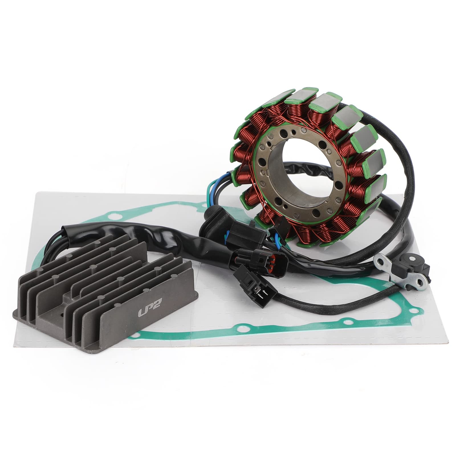 Topteng Magneto Coil Stator + Voltage Regulator + Gasket Assy For Suzuki Intruder VL 800 Volusia 2001-2004
