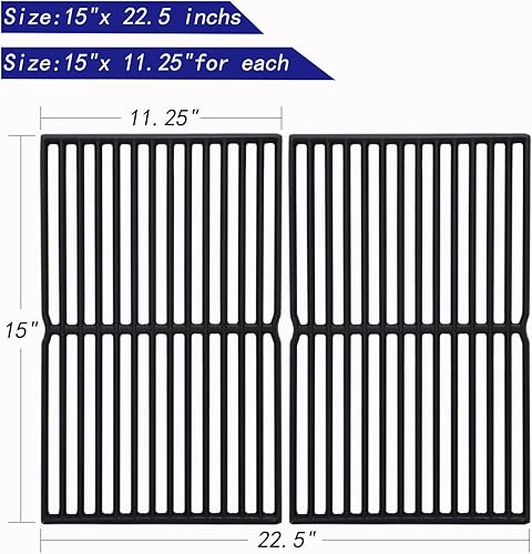 Miniatura 27 de Leship Rejillas de cocción de 19.5 pulgadas de repuesto para Weber 7524, 7528, Weber Genesis 300 Series Genesis E310 E320 E330 S310 S320 S330 EP310