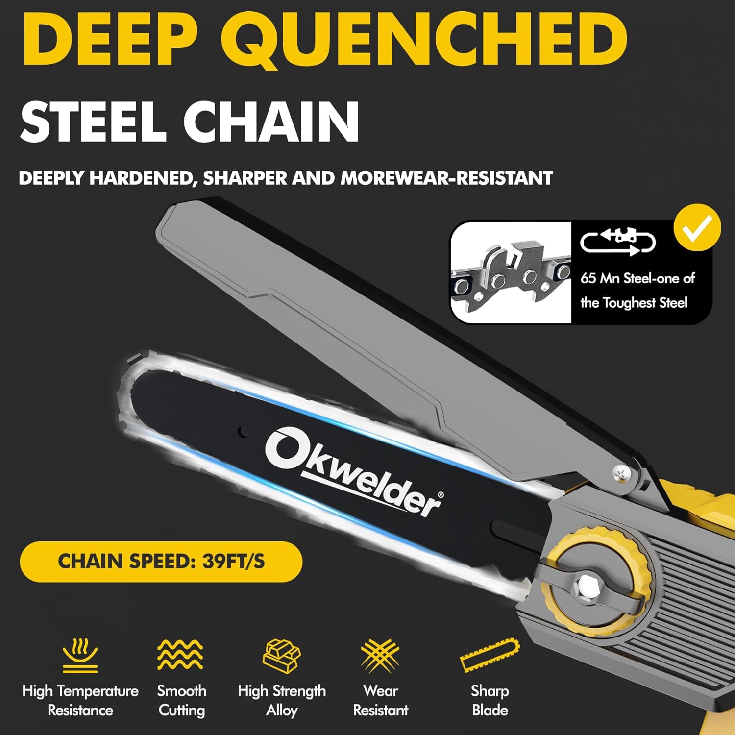 Cordless Pole Saw 8 Inch, 2-in-1 Electric Pole Saws Mini Chainsaw with 2x 3.0Ah Battery Pole Saws for Tree Trimming, Battery Powered Pole Chain Saw for Tree Branches Wood Cutting