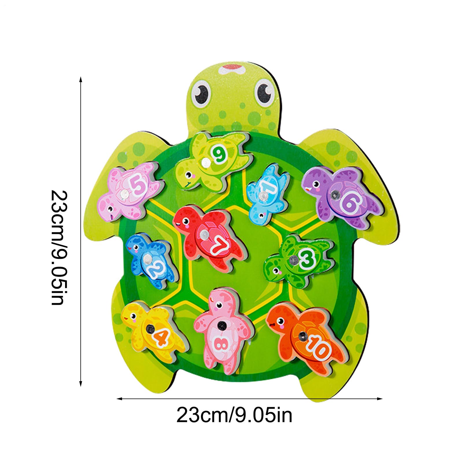 Game di pesca magnetica, giocattolo da pesca magnetico - Game di pesca dei numeri magnetici - Assistenza didattica per l'apprendimento in età prescolare, strumento di familiare interattivo per bambini
