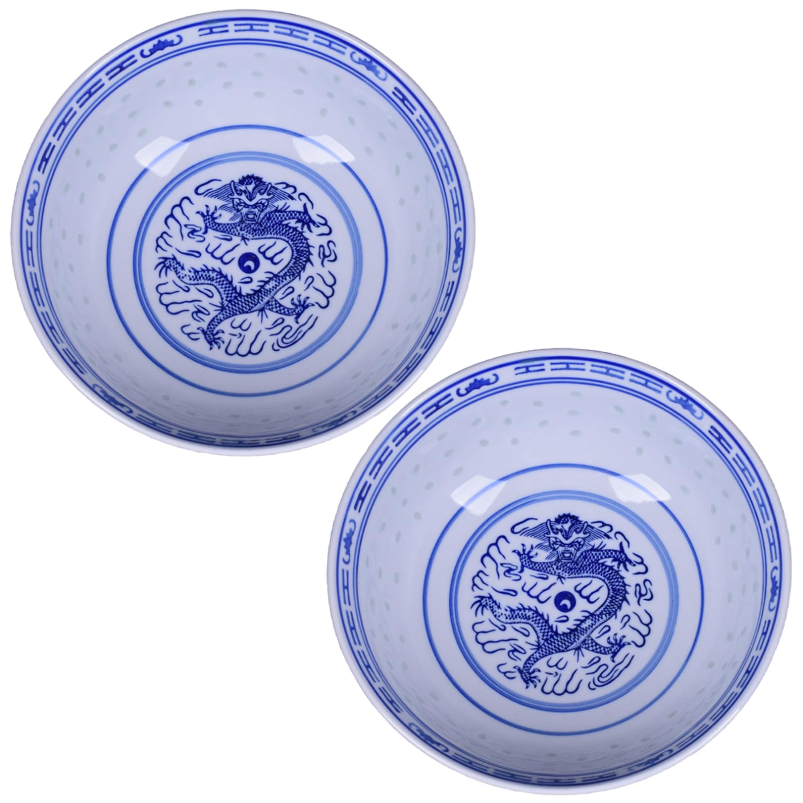Bol à soupe chinois grand format 800 ml anti-débordement pour repas asiatiques