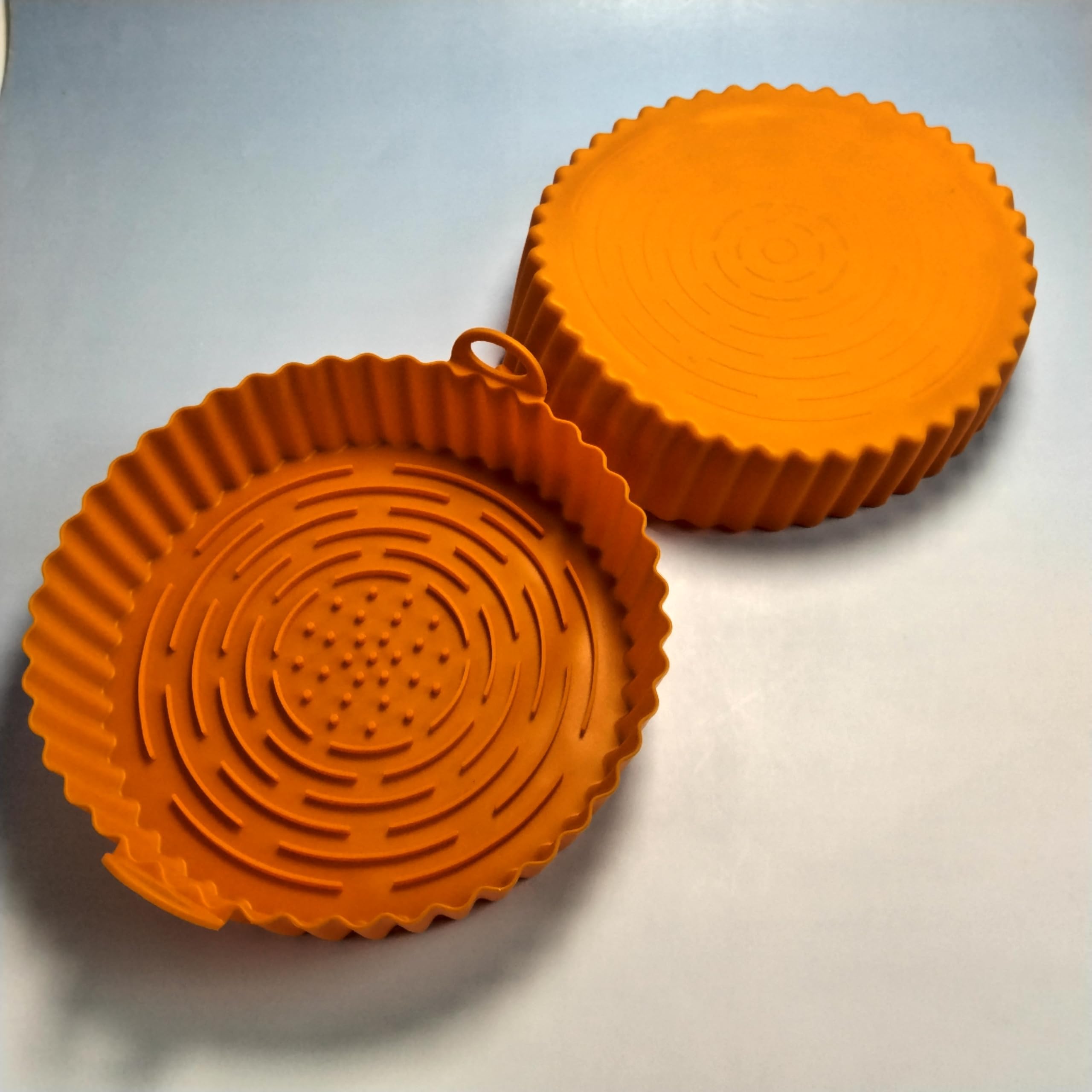 8 inch Round Silicone Air Fryer Pot Liners, Heat-Resistant Silicone Baking Liners