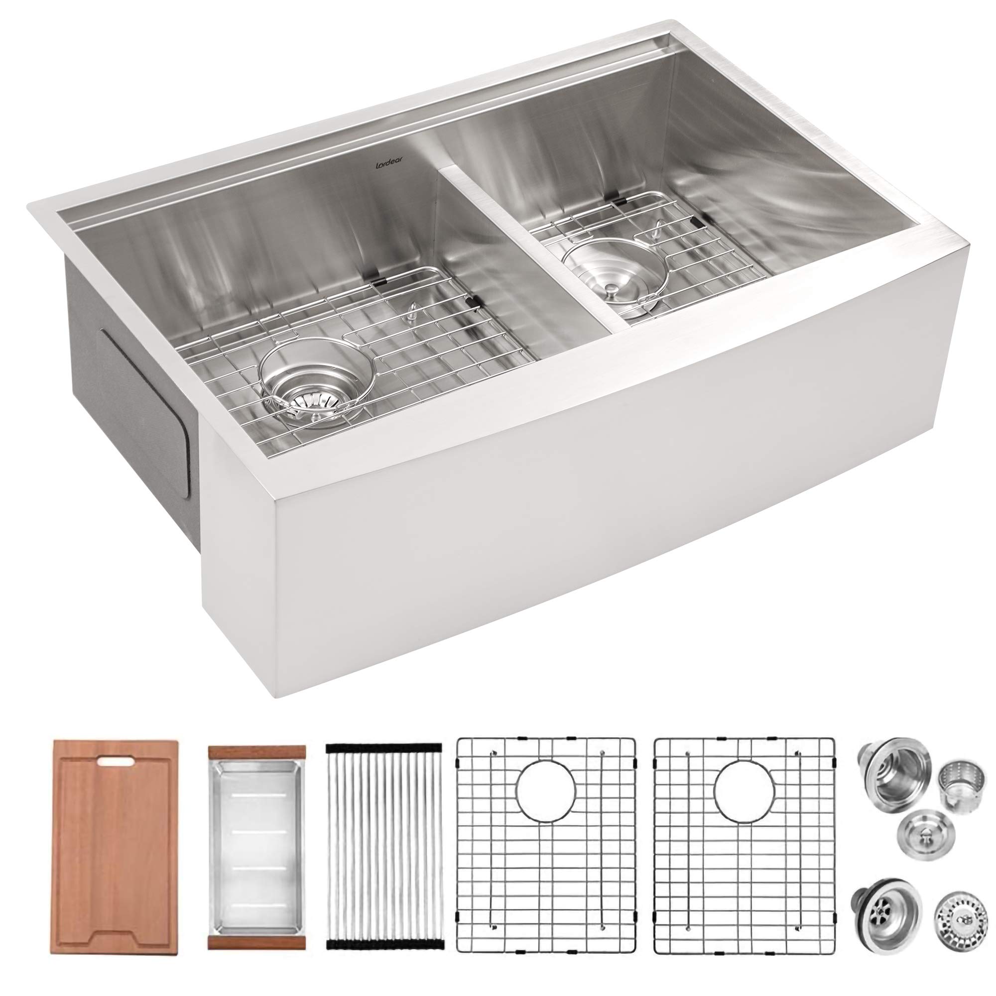 Buy Farmhouse Sink Lordear Kitchen Sinks Stainless Steel Apron Front