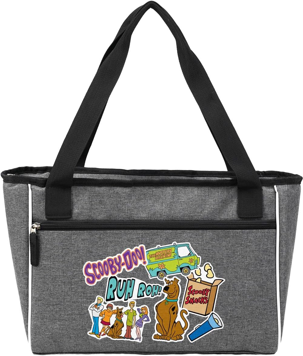 Popfunk Scooby Doo Misc Collection Soft Sided Insulated Tote Cooler Bag, Lightweight, Thermal and Reusable for Grocery