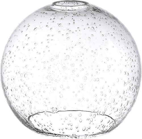 Miniatura 8 de Aspen Creative 28009-63-1 Pantalla de vidrio martillado transparente para luces colgantes, apliques de pared y postes de lámpara, tamaño de ajuste