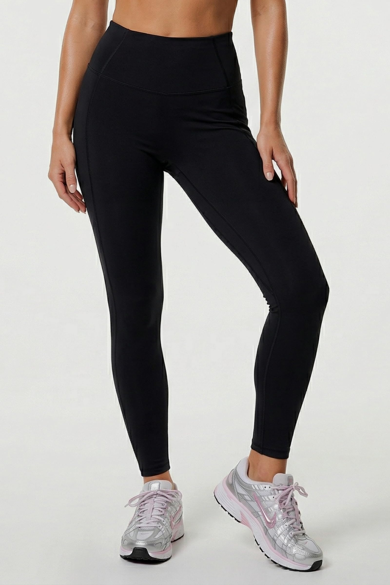 Leggings Vita Alta Donna Contenitivi Effetto Seconda Pelle, Leggings Sportivi Coprenti per Yoga Pilates Running e Palestra