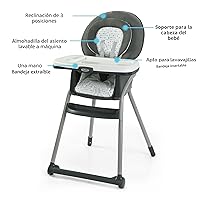 Vista 6 de Graco® Table2Table LX Silla alta 6 en 1, flechas con soporte de cabeza para bebés y bandeja extraíble con una mano