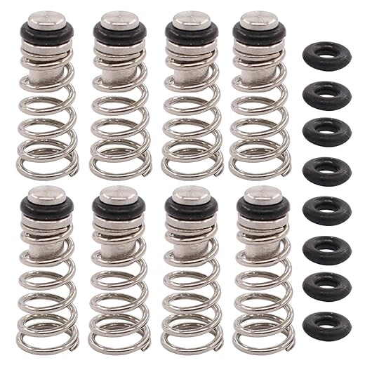 ApplianPar Universal Poppet Valve with Springs for Homebrewing Draft Beer Ball and Pin Lock Keg Post Set of 8