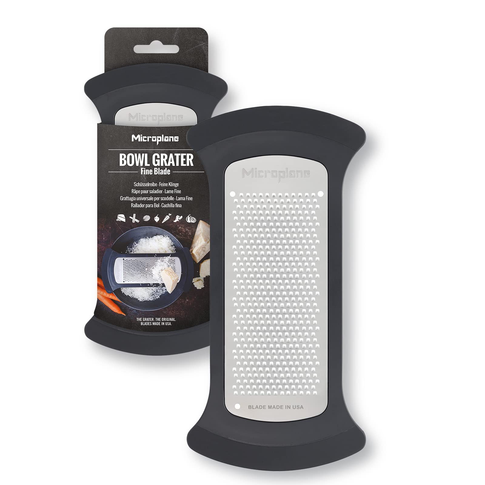 Râpe fine pour bol Microplane en Edelstahl ustensile de cuisine modern