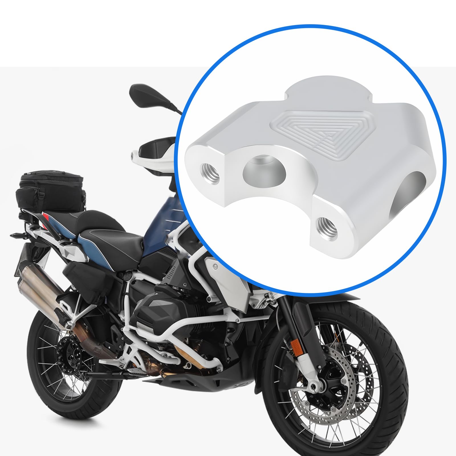 The Lord of the Tools 2 Pezzi Staffa Di Montaggio Per Riser Manubrio In Alluminio Compatibile Con BMW R1250GS R1200GS