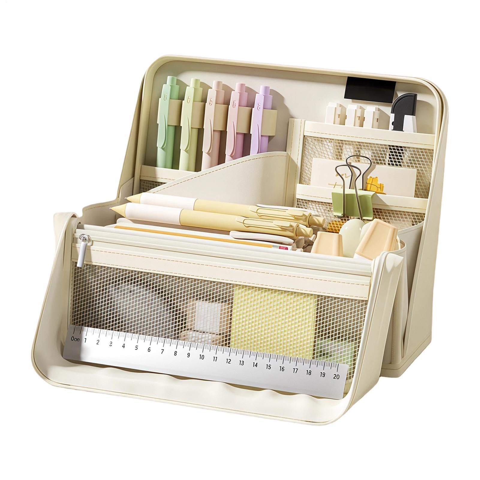 Large Capacity Pencil Case Pouch, Portable Pencil Case With Handle