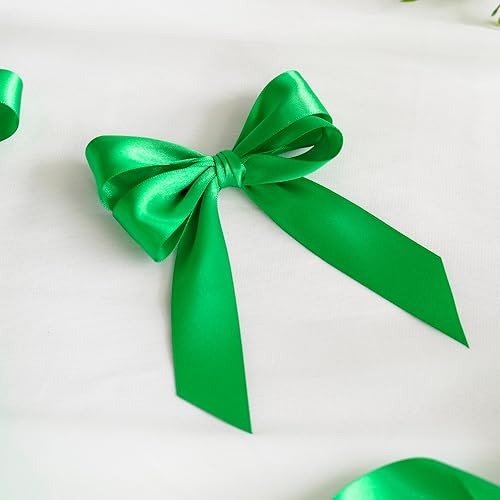 Vista 523 de MEEDEE Orange Satin Ribbon - 1.5 inch Double Faced Satin Ribbon, 50 Yards - Neon Tangerine - For Christmas, Thanksgiving, Halloween, Weddings