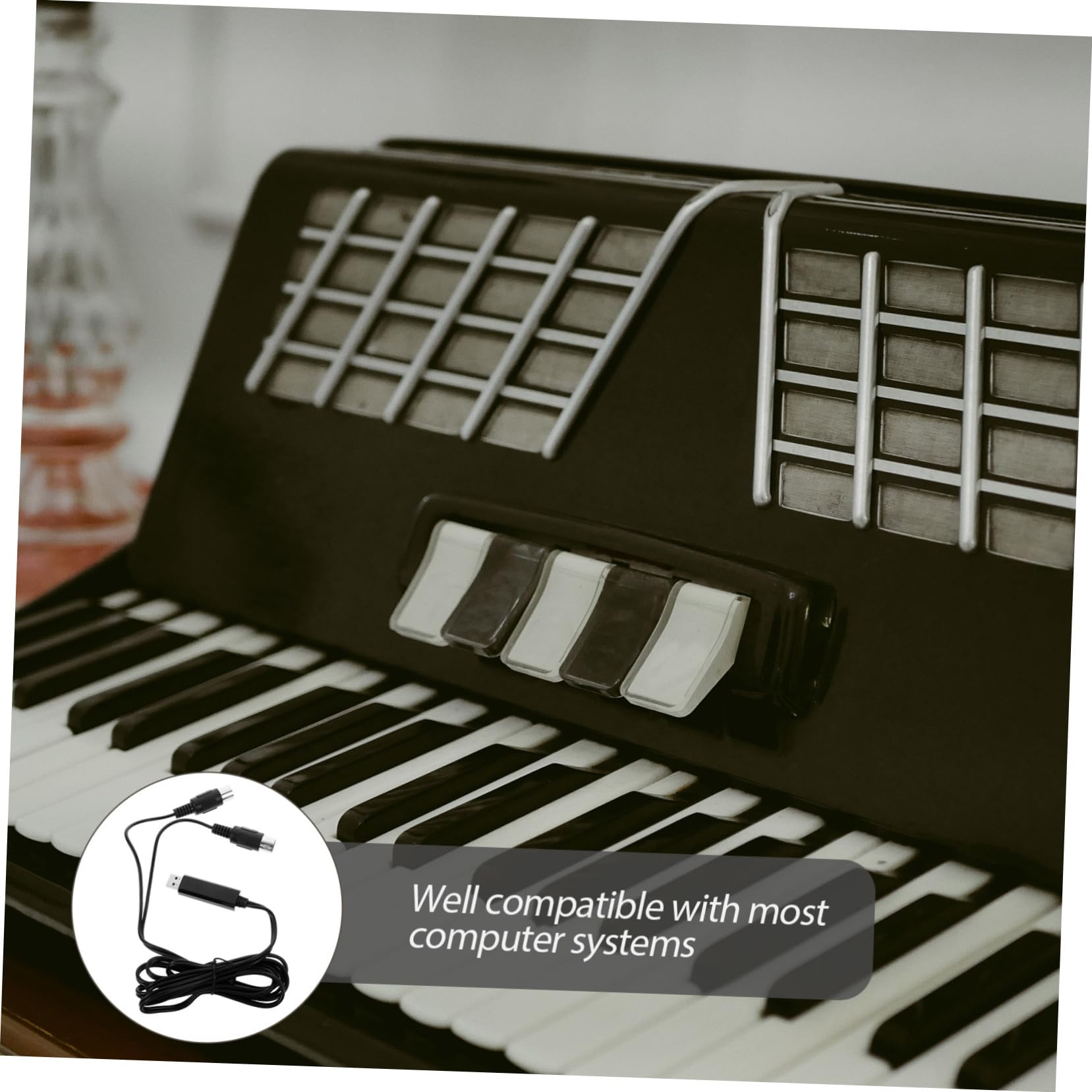 SUPVOX 2pezzi Cavo Midi Usb Da Metri Per Tastiera Elettronica Adattatore Professionale Per Pc e Laptop Con Trasmissione Dati Stabile e Compatibilità