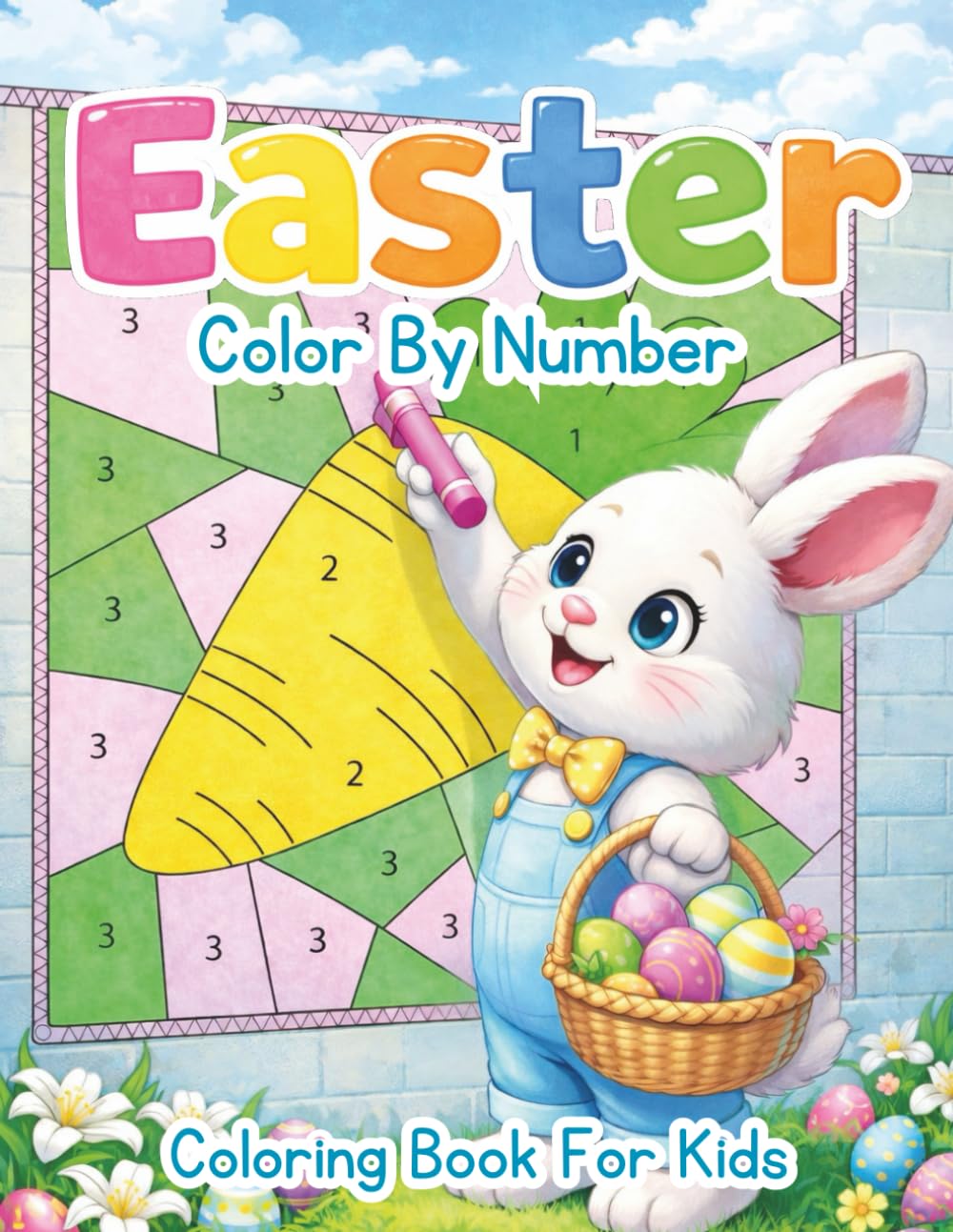 Easter Color by Number Coloring Book: 35 Simple and Fun Easter-Themed Coloring Pages for Kids