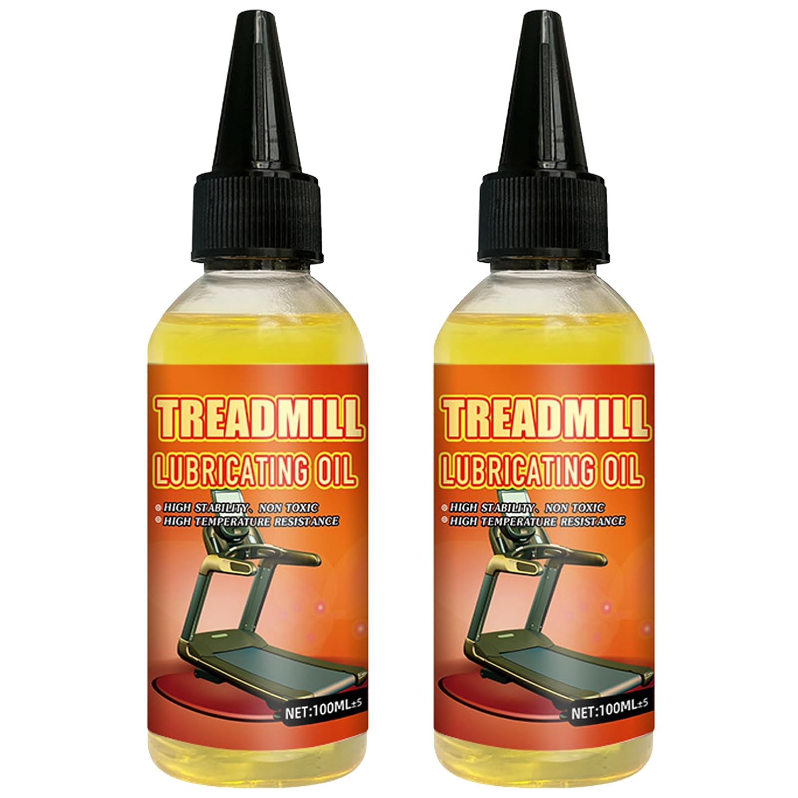 2 maty do biegania lubrykanty 100 ml, premium lubrykant do biegania, sportowe smary o wysokiej temperaturze, redukujące hałas i tarcie, kompatybilne z większością urządzeń