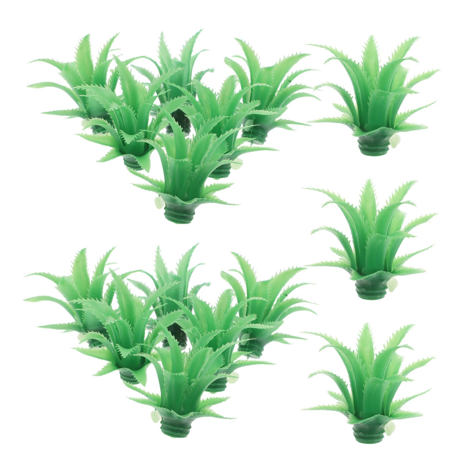 ABOOFAN 75 Piezas Hojas De Piña Simuladas Hojas De Flores Artificiales Verde El Plastico