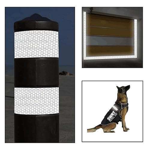 Miniatura 7 de SWRT Cinta reflectante de 2 pulgadas x 160 pies para exteriores, impermeable, rojo y amarillo fluorescente, cinta reflectante resistente y fuerte