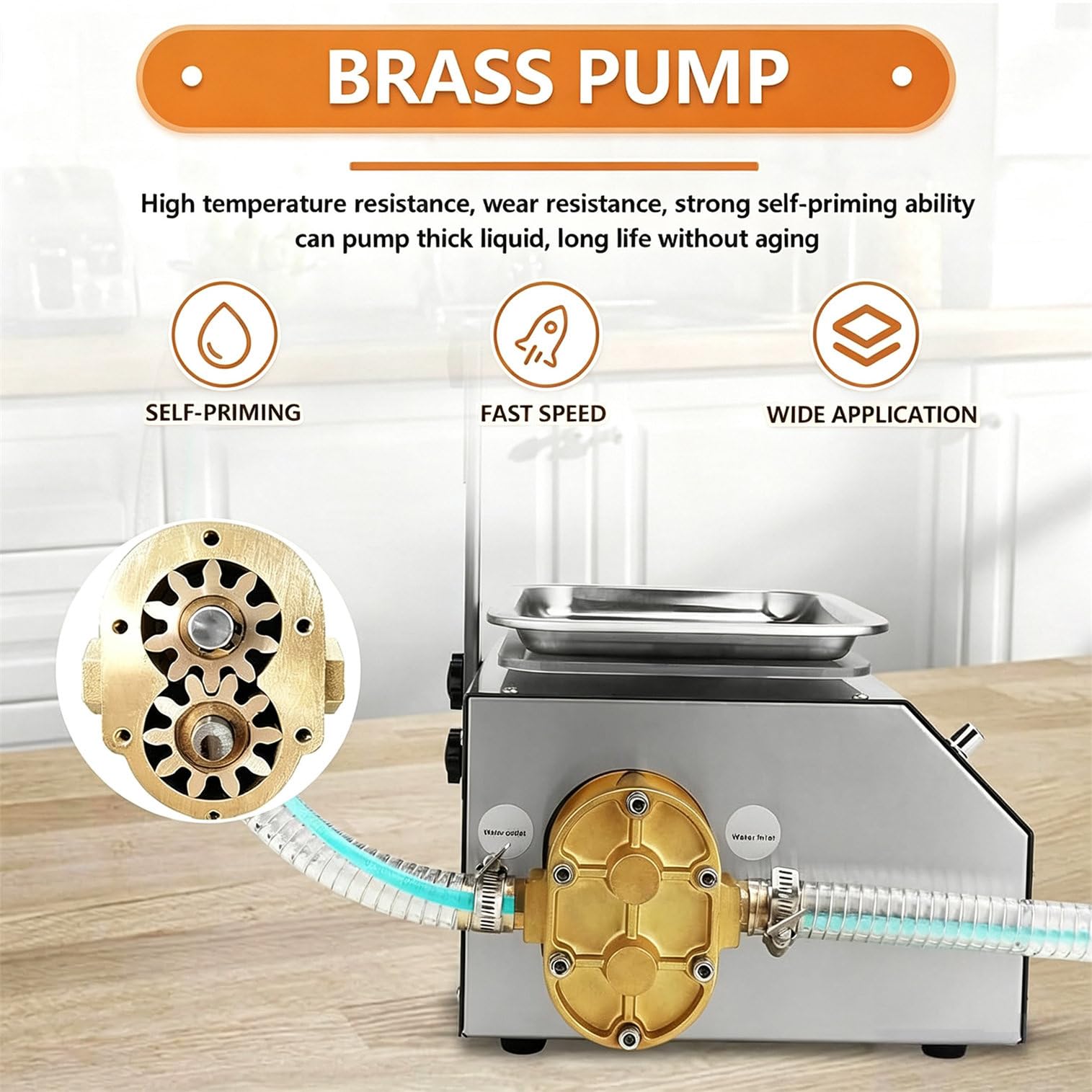 Riempitrice Automatica per Miel 20ml-10000ml PlasticGearPump