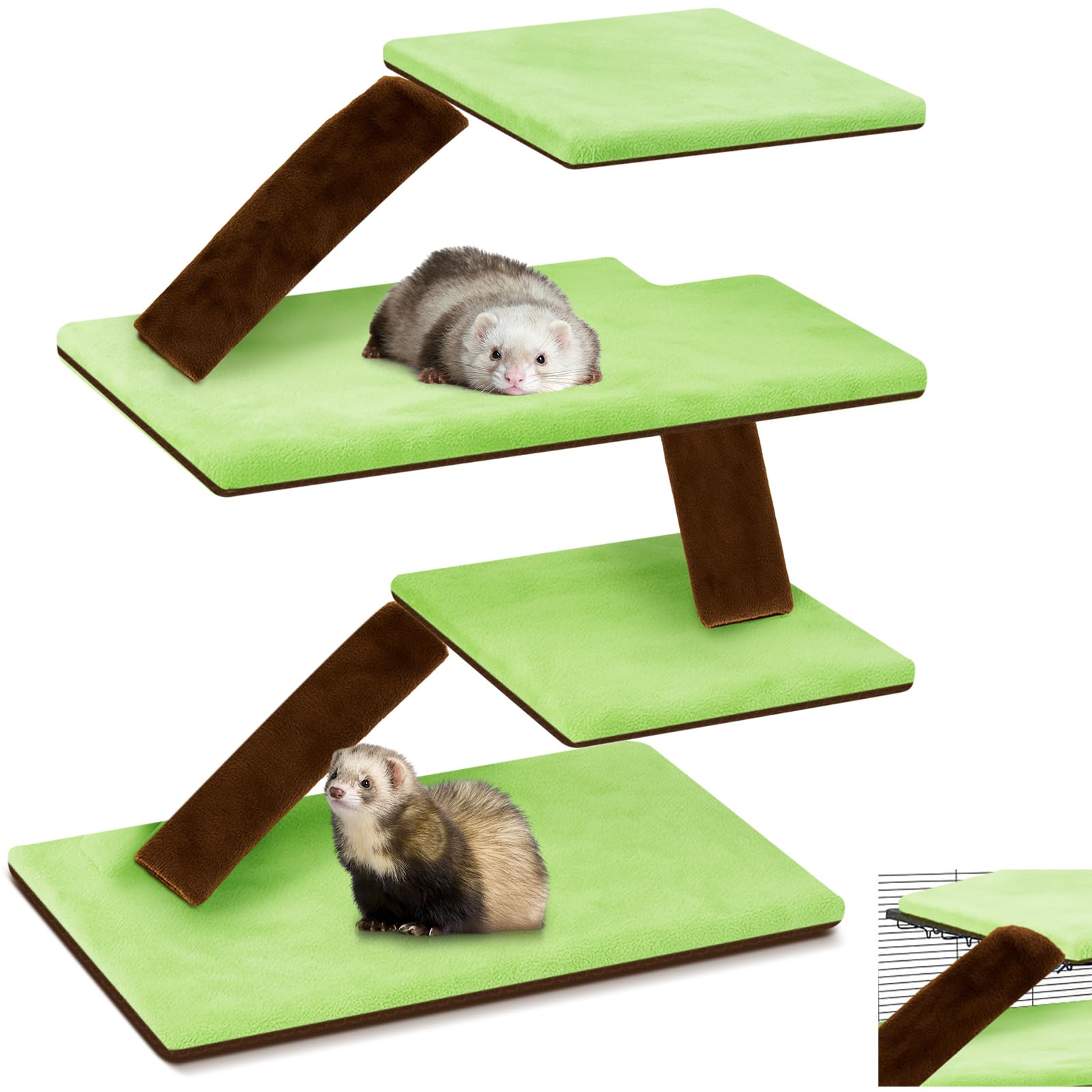 Tapis de cage furet lavables et absorbants Talltalk pour rongeurs