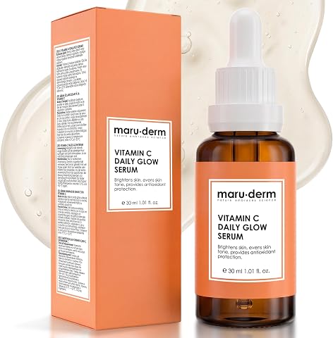 Maruderm C Vitamini ve Peptit Aydınlatıcı Cilt Bakım Serumu – Canlılık ve Ton Eşitliği Görünümü Destekleyici Yüz Serumu,%12 Sodyum Askorbil Fosfat ile, 30 ML