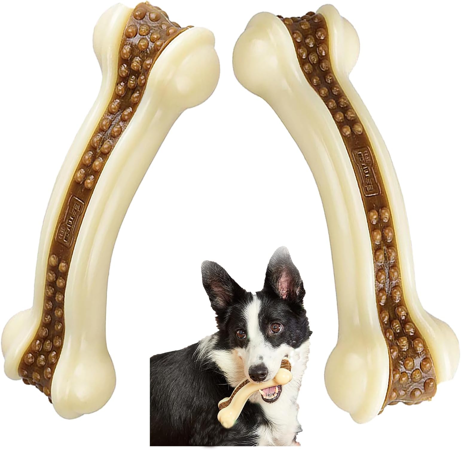 Wishbone Durable Dog Chew Toy For Aggressive Chewers, Real Chicken, Made In USA, - Durable Dog Chew - Foto 3