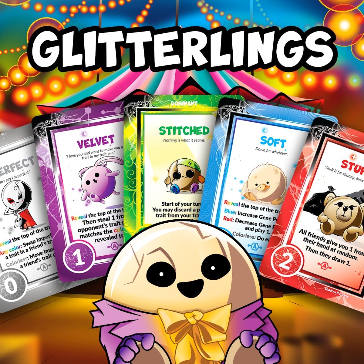 Shadow Puppets Bolster Expansion for Doomlings - Introducing 40 New Cards & Four Haunting New Species of Doomlings: Deeplings, Glitterlings, Moonlings, and Fuzelings (40 Card Bolster Pack) 5 71kWf2I3f7L. AC SL1200