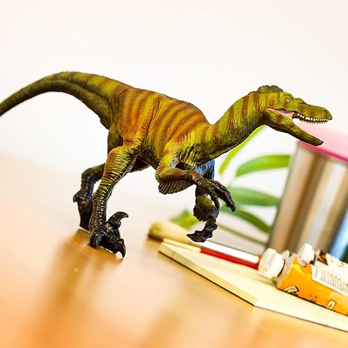 Miniatura 2 de Safari Ltd. Figura de dinosaurio Velociraptor  Figura detallada de plástico de 12.5 pulgadas  Divertido juguete de juego del período cretáceo para