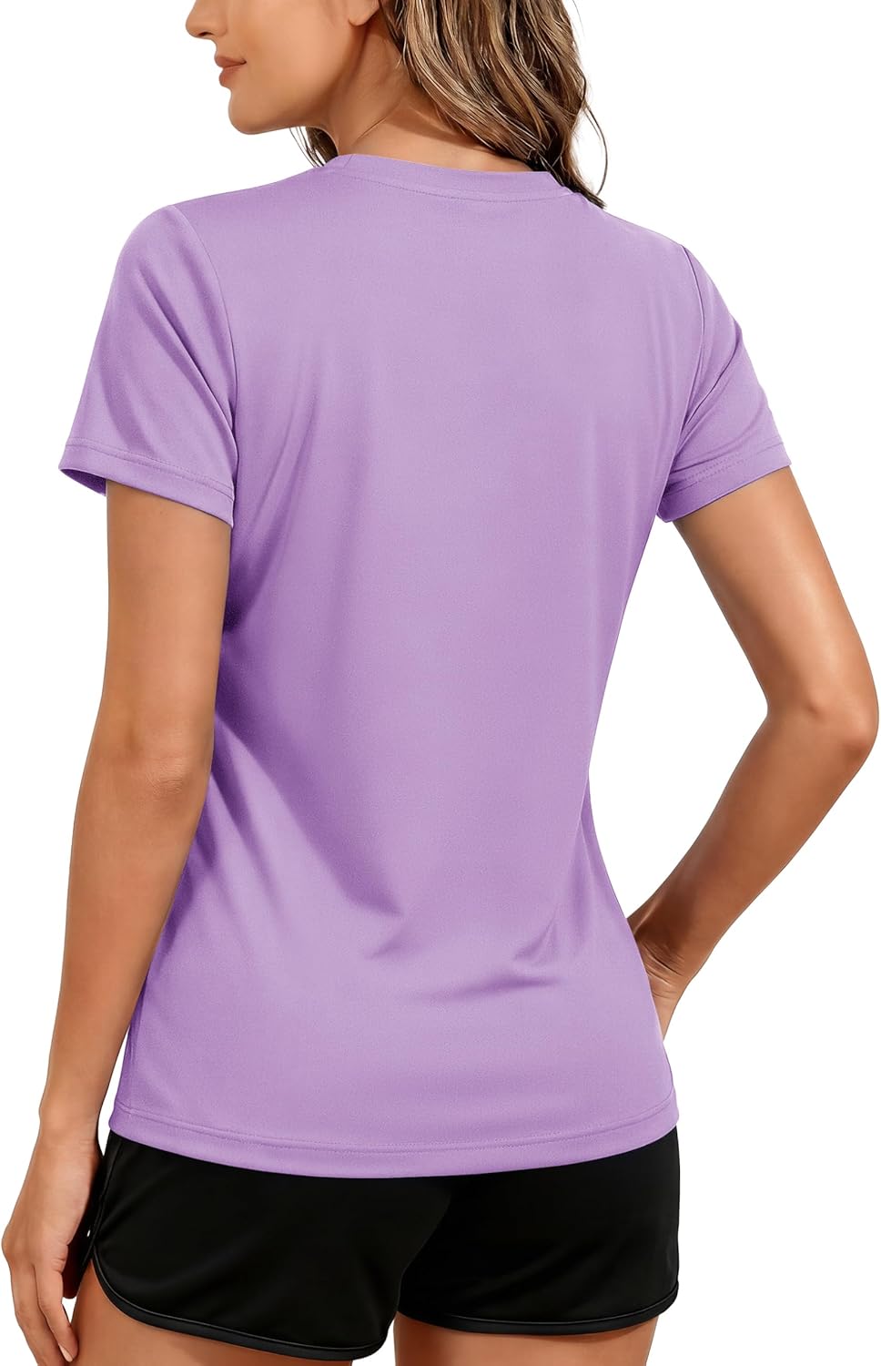 TACVASEN Women's Short Sleeve Workout Shirts UPF 50+ Sun Protection Quick Dry Athletic Tops for Running Gym Tee - Image 2