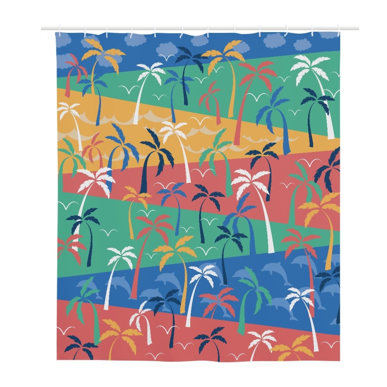 Rideau douche 180x220 textile polyester haute qualité lavable en machine