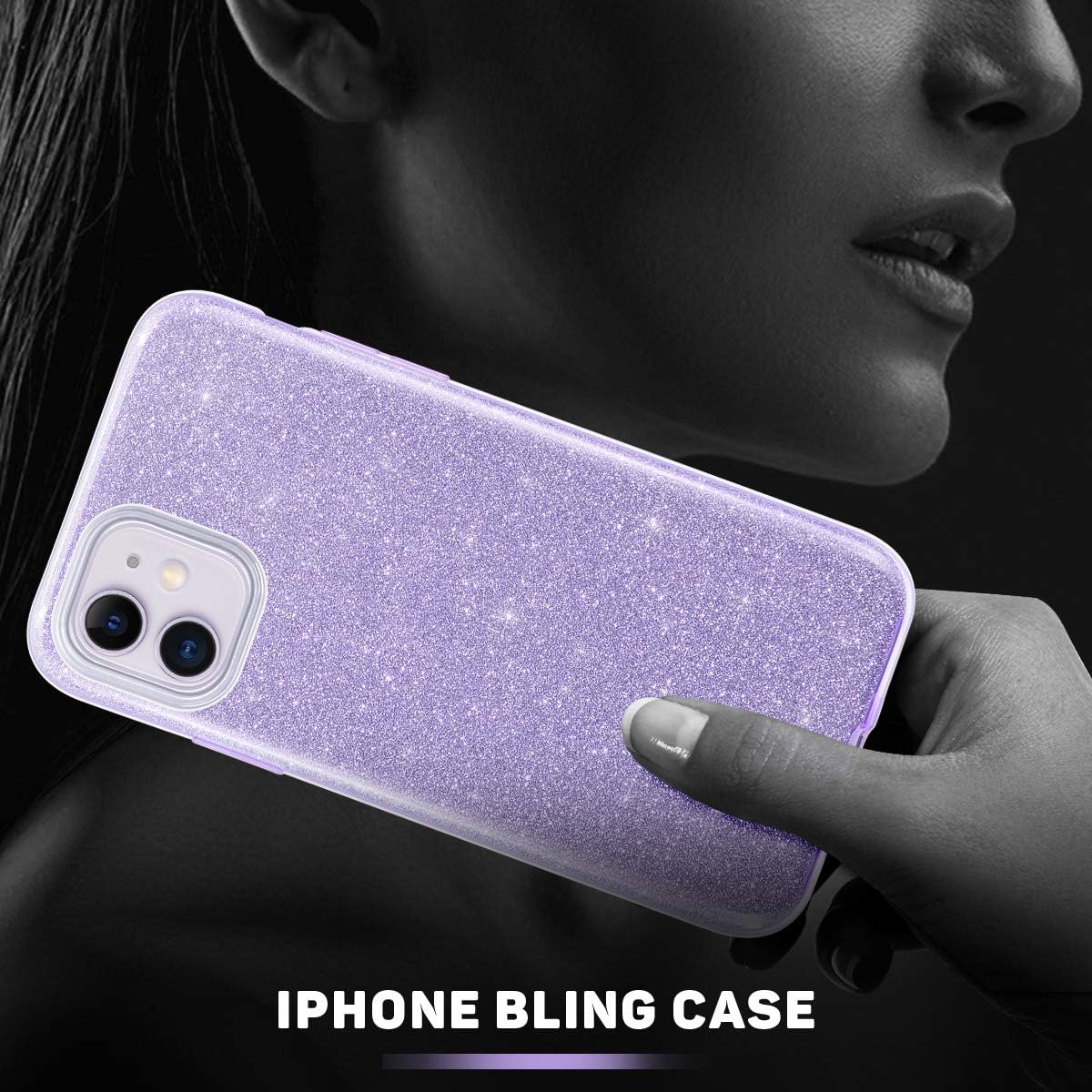 Buy Mateprox Iphone 11 Case Bling Sparkle Cute Girls Women Protective Case For Iphone 11 6 1inch Purple Online In Taiwan B07x59qg77