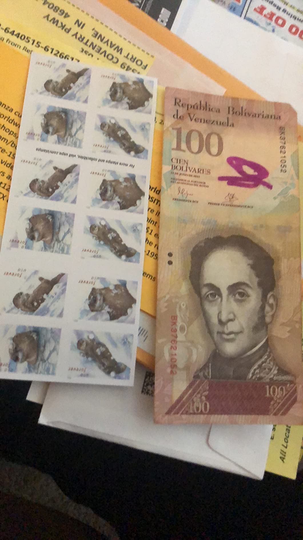 $5/mo - Finance USPS 2021 Otters in Snow Forever First Class Postage