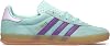 Tenis adidas Gazelle Indoor para Mujer, Verde Menta Claro/Púrpura Activo, Talla 7 3