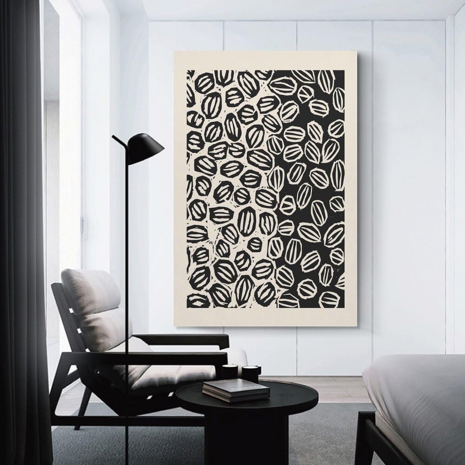 Junmoney Abstract Seed Pattern Art Canvas Wall Picture, 16x24inch(40x60cm), for Wall Displays, Bedrooms Or Room Updates, Wall Decor Suited to Curated Displays