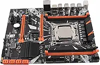 Placa-mãe X99 Placa-mãe de mesa LGA 2011 3 DDR4 4 canais NVME 8 fases com CPU E5 V3 V4 incluída para substituição de PC desktop