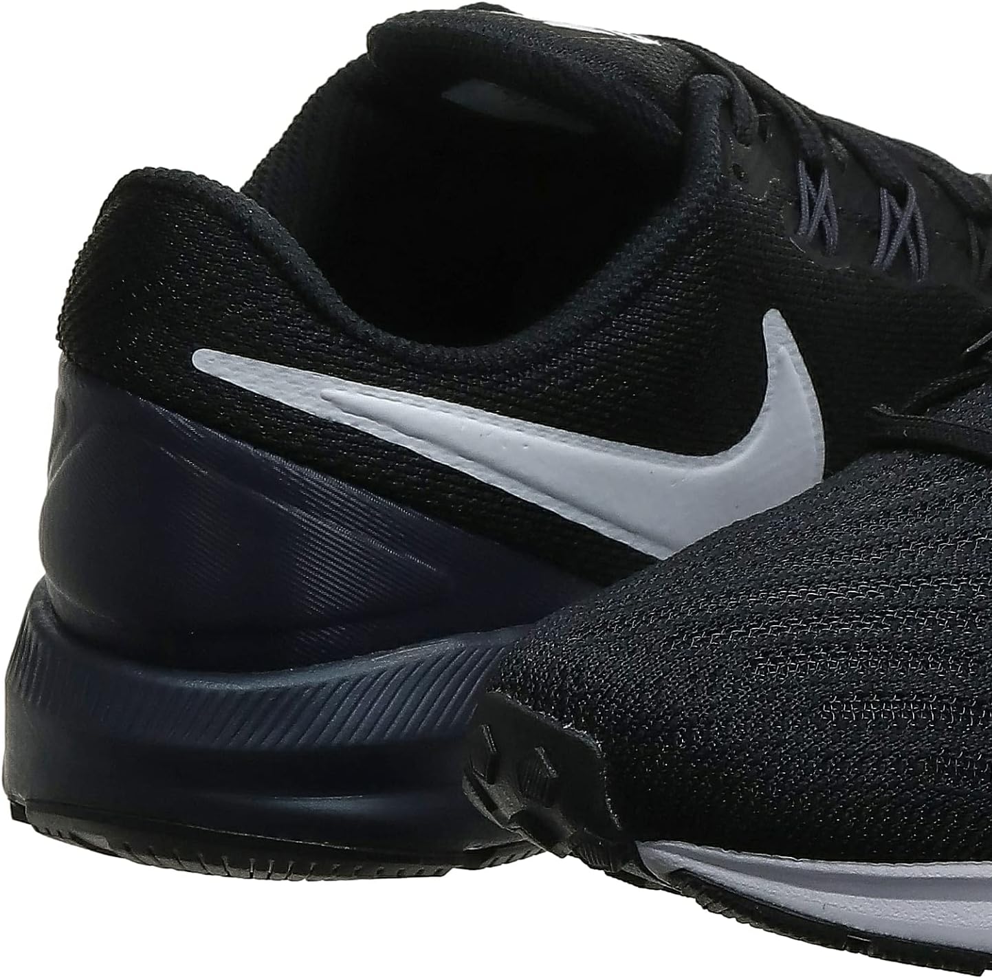 Nike womens Air Zoom Structure 22 Running 5 Black Black White Gridiron 002